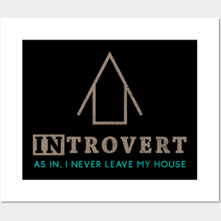 Homebody Introvert Minimalist Quote Posters and Art